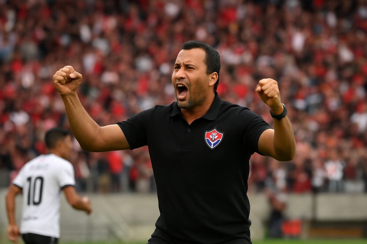 Jair Ventura celebra empate do Vitória diante do Corinthians: "Seguramos um adversário direto" - ge