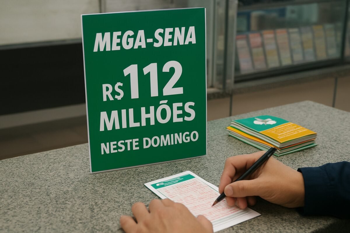 Mega-Sena sorteia prêmio acumulado em R$ 112 milhões neste domingo - Agência Brasil
